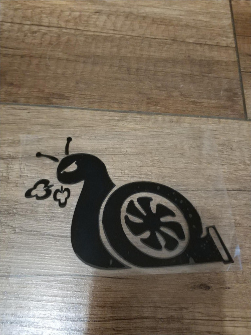 Наклейка на авто Турбо равлик Чорний Київ - фото 6