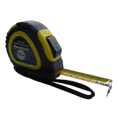 Рулетка 10 м/25 мм з автостопом і магнітом СТАНДАРТ PMT-1025 Одеса