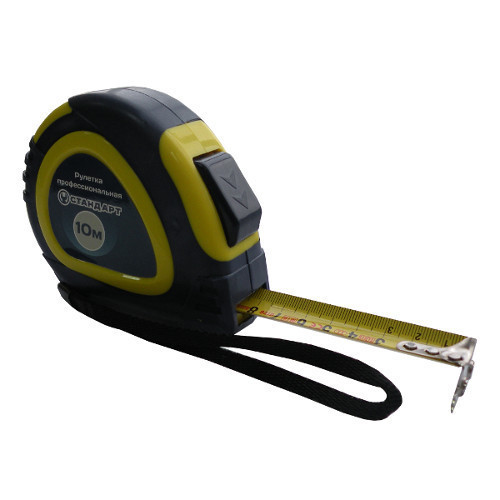 Рулетка 10 м/25 мм з автостопом і магнітом СТАНДАРТ PMT-1025 Одеса - фото 1