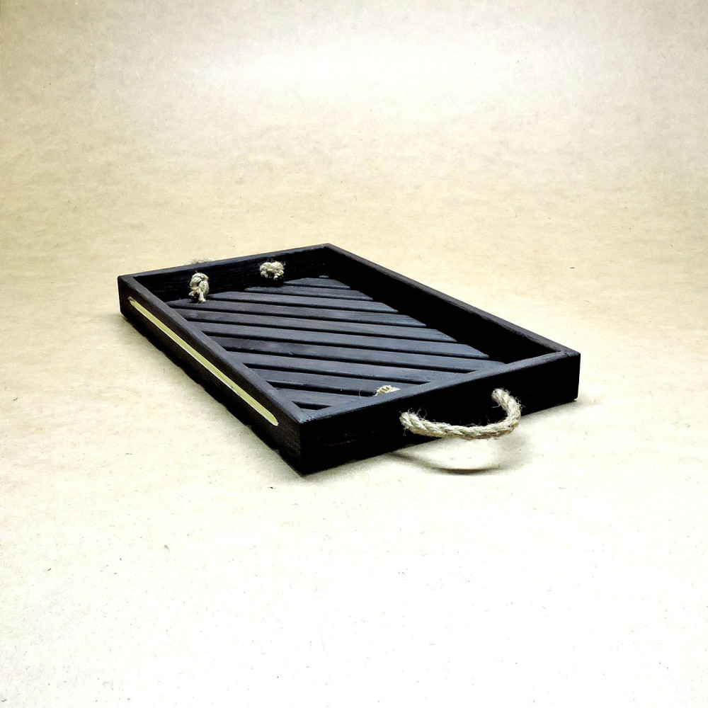 Піднос дерев'яний "Ломмел" графіт Миколаїв - фото 1