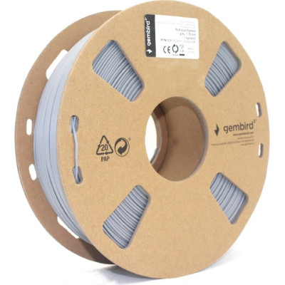 Пластик для 3D-принтера Gembird PLA+, 1.75 мм, 1 kg, gray (3DP-PLA+1.75-02-GR) Винница - изображение 2