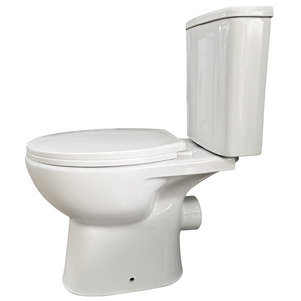 УНІТАЗ-КОМПАКТ PRIMA B нижн., гориз безобідковий з поліпропіленовим сидінням SOFT-CLOSE CT-PHB-PP (000030999) Київ - фото 6