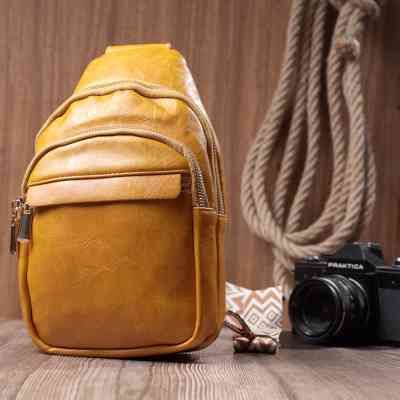 Сумка Vintage З гладкої екошкіри Жовта (22769) Вінниця