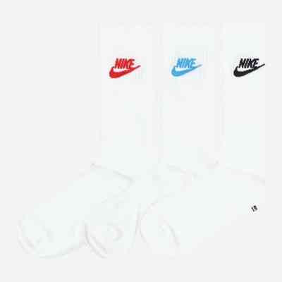 Носки Nike U NK NSW EVERYDAY ESSENTIAL CR 3PR DX5025-911 38-42 3 пари Білий/Мультиколор (196148785739) Винница