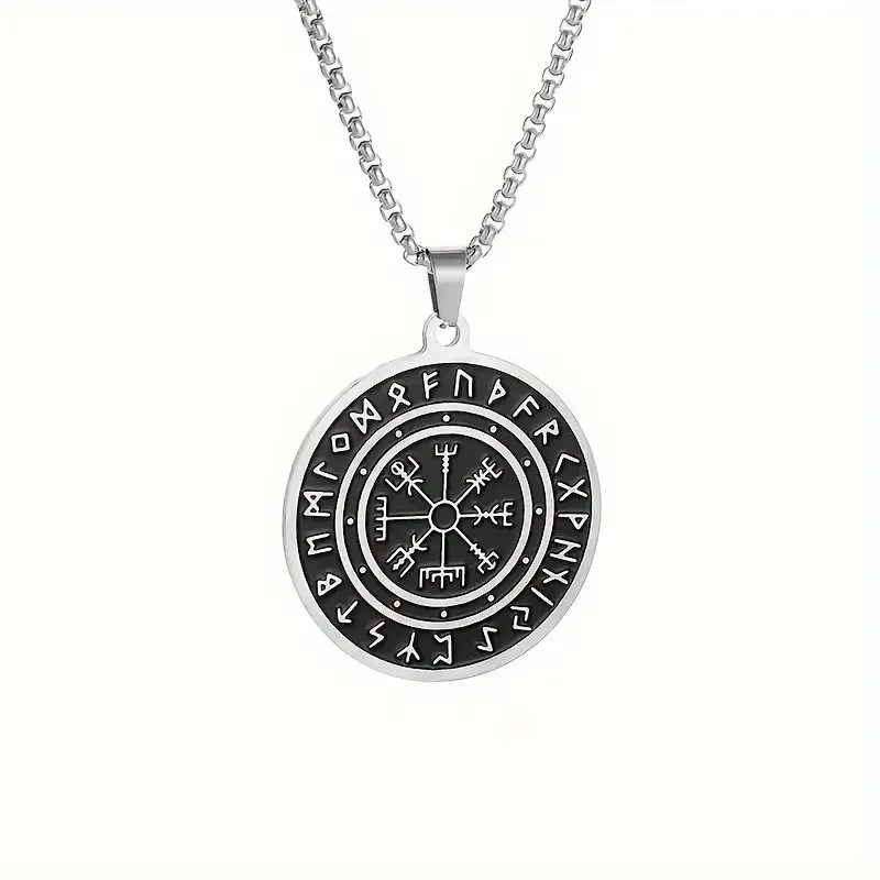Підвіска з рунами вікінгів із нержавіючої сталі – символ сили та захисту Київ - фото 4