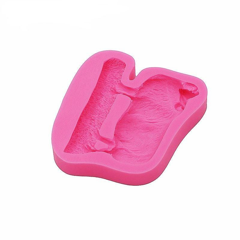 Молд силиконовый Баран 73 на 72 мм розовый Киев - изображение 4