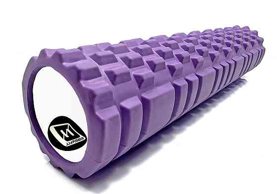 Масажний ролер EasyFit Grid Roller 60 см v.3.1 фіолетовий Коломия
