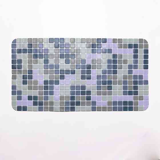 Антискользящий коврик на присосках для ванны и душа 65×35 (см) силиконовый Синий HP-42-47BL Киев