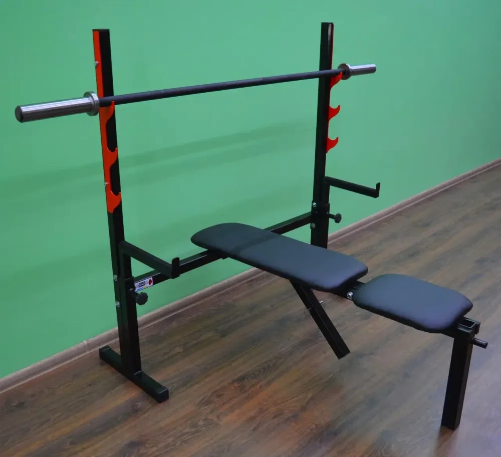 Скамья для жима со страховкой Стандарт олимпийский Стойки, скамьи для жима и приседаний регулируемая Киев - изображение 2