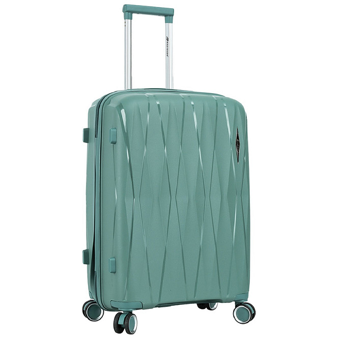 Чемодан полипропиленовый MADISSON 51103 средний 67 см зеленый Киев - изображение 2
