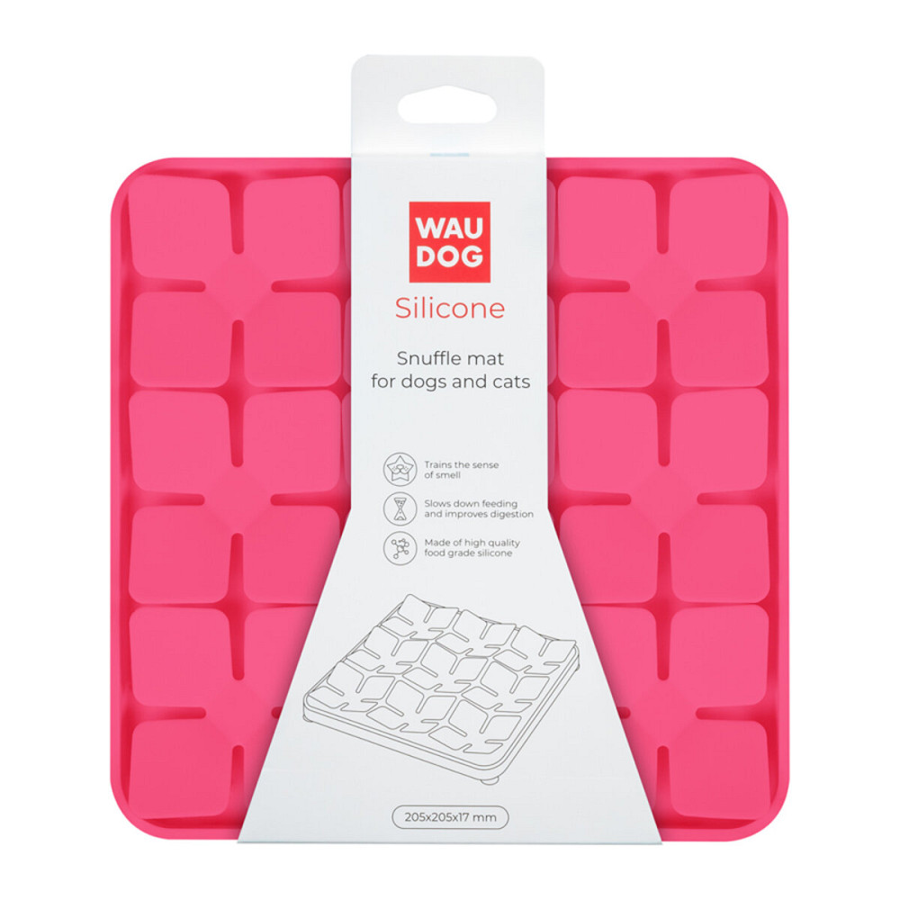 Коврик для поиска корма WAUDOG Silicone, 205х205х17 мм, розовый Киев - изображение 4