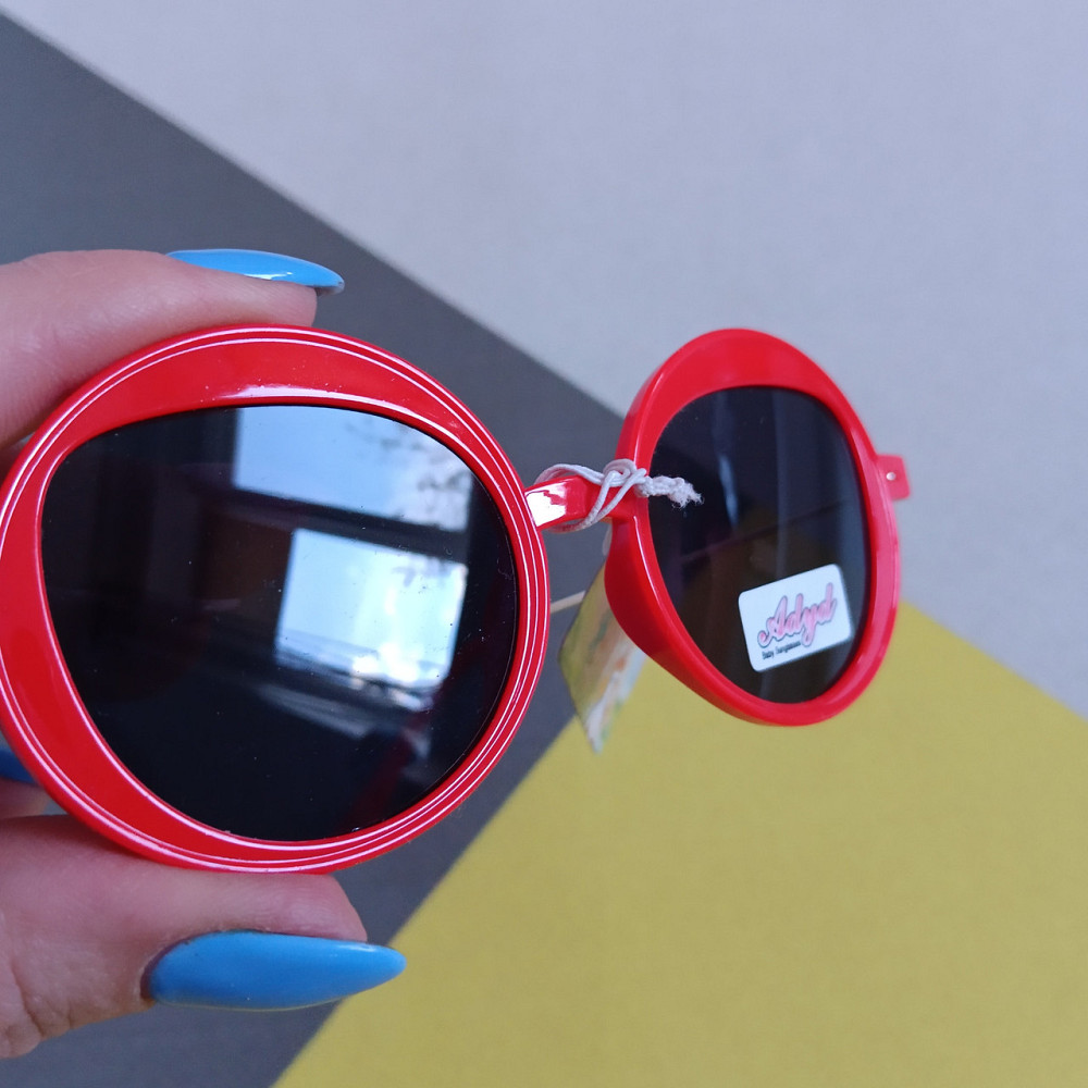 Детские очки солнцезащитные красные круглые Киев - изображение 2