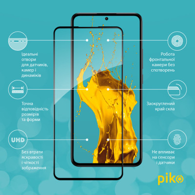 Скло захисне Piko Full Glue Xiaomi 13T Pro Black (1283126582639) Вінниця - фото 2