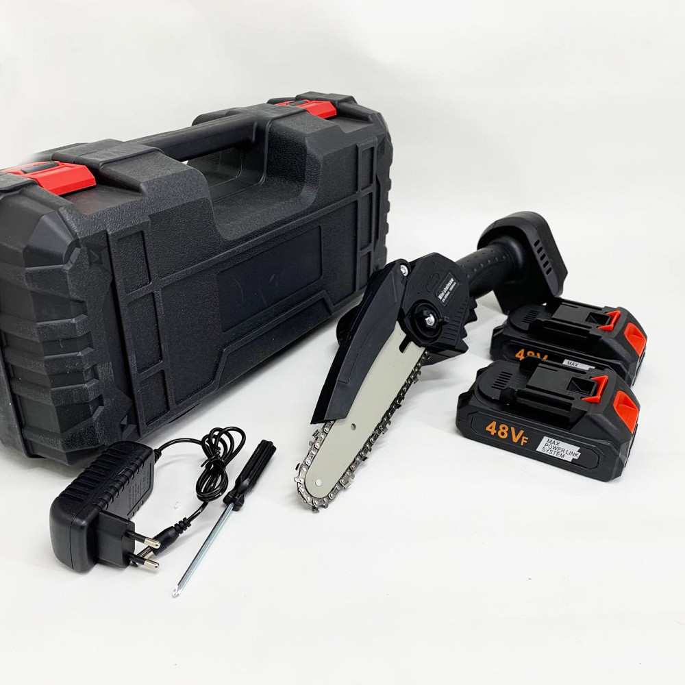 Електропила для різання дров, Акумуляторна ланцюгова пила для обрізки гілок Пилка обрізання сучків GQ-67 Львів - фото 19