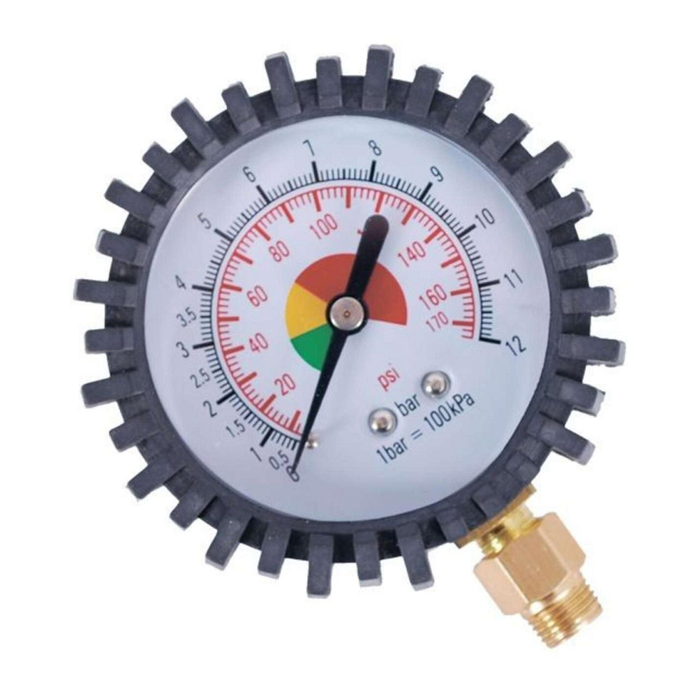 Манометр к пистолету для подкачки колес с резиновым покрытием, диаметр 63 мм, 1/4 Мукачево - изображение 1