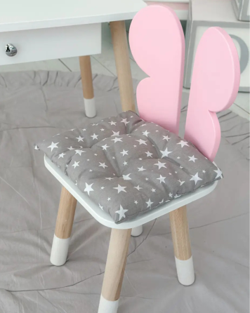 М'яка подушка для дитячого стільчика, сіра Київ