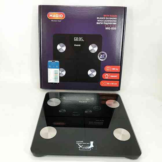 Напольные весы для измерения веса MAGIO MG-830 180кг, Фирменные напольные весы, Весы RK-703 смарт умные Киев