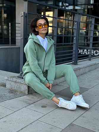 Женский спортивный костюм на флисе Оливковый 42/44 Харьков