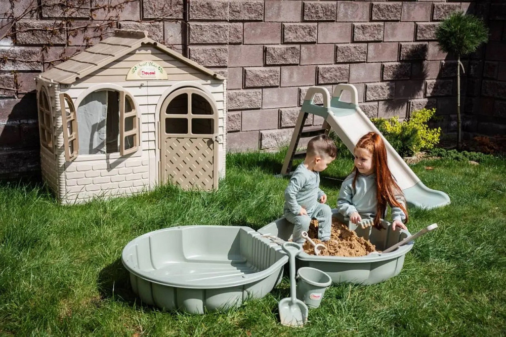 ЭКО НОВИНКА детская песочница бассейн в форме ракушки DOLONI бирюзовая (01236/03eco) Киев - изображение 1