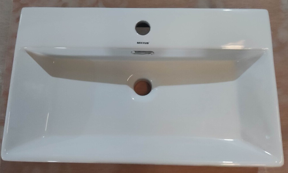 Раковина підвісна Mixxus Premium QUADRO-0206 600х360х130mm з отвором під змішувач та переливом  ( MP6509 ) 25223 Харків - фото 2