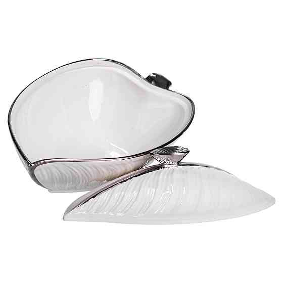 Супниця 800 (мл) порцелянова 26×18×14 (см) з кришкою Білий з сріблом XL-4074AS Київ