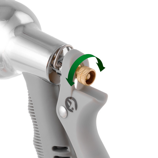 Пістолет-розпилювач для поливу, 8 режимів, хромований, матеріали: ABS, PP, TPR, Zinc alloy, набір аксесуарів для підключення Київ - фото 6