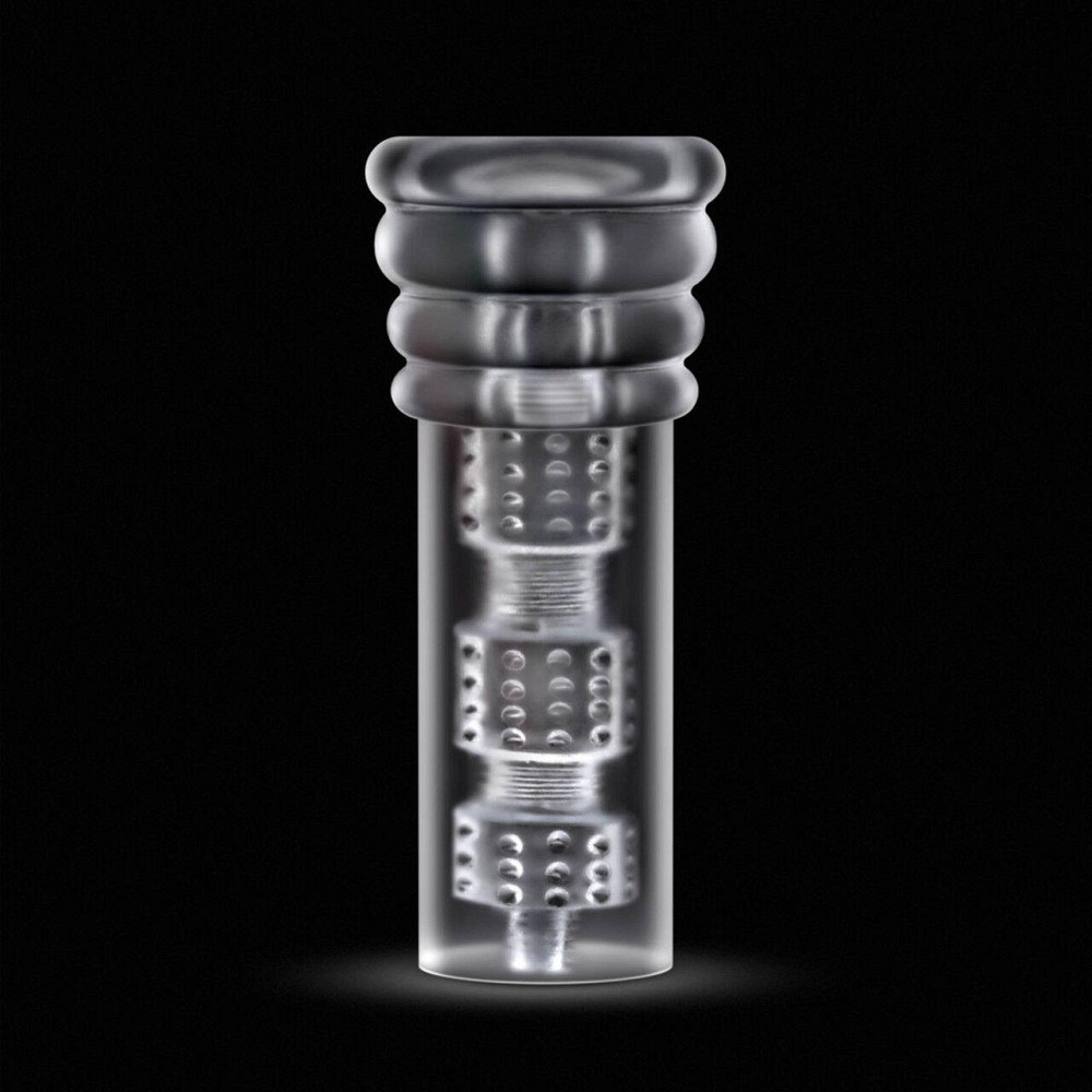 Мастурбатор Blush Rize – Luz Glow in the Dark Masturbator – Clear, всмоктування, світиться в темряві Sex Aura Київ - фото 8
