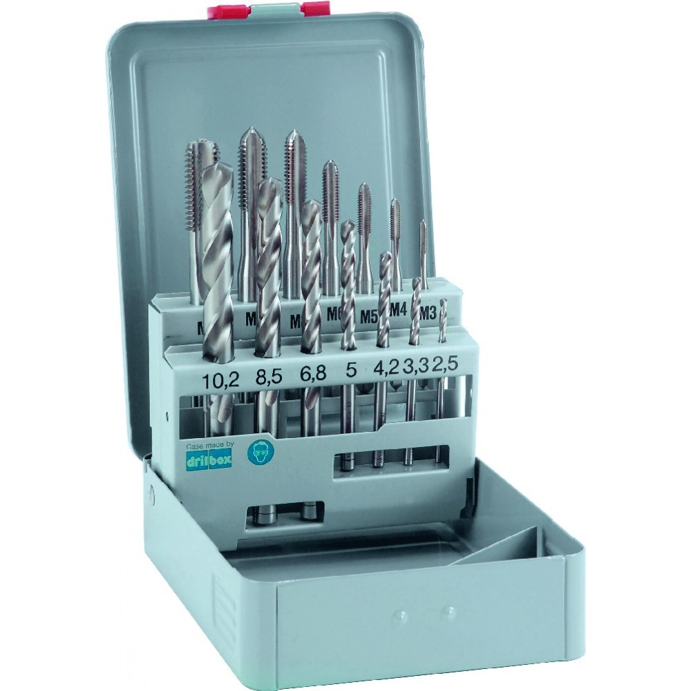 Набор метчиков машинных кобальтовых M3-M12, 14 предметов, металлический кейс, Alpen 0070800014100 Одесса - изображение 1