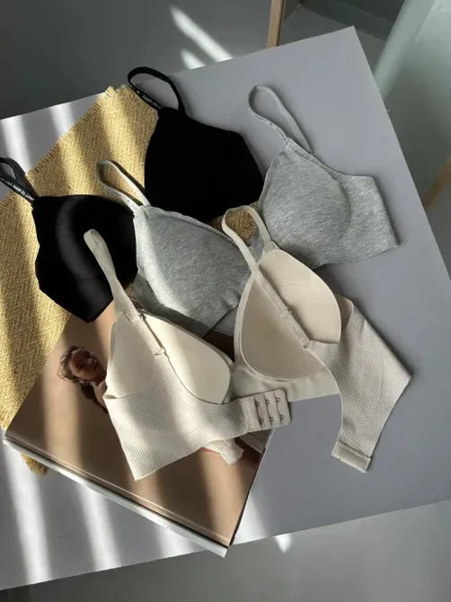 Безшовний топ-бюст (Сірий колір, розмір M,L) Київ - фото 2