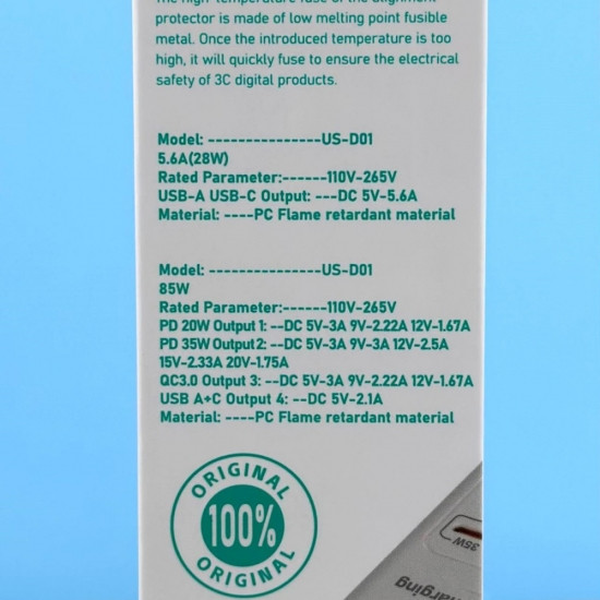 Хаб сетевой удлинитель 6 USB TYPE-C розеток и 3USB 85W Fast Charger 5.6A Винница - изображение 4