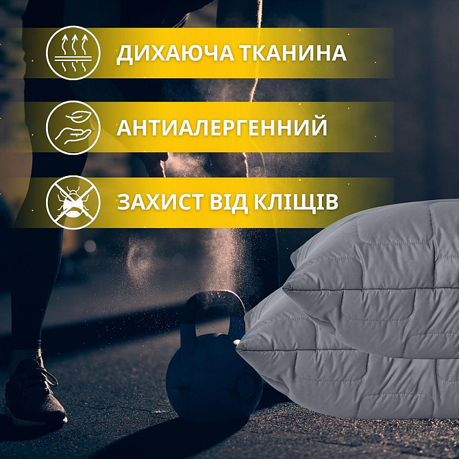 Набір IDEIA евро ManMaker ( Ковдра 200х220 см + 2 подушки 50х70 см ) + маска для сну Чернівці - фото 8