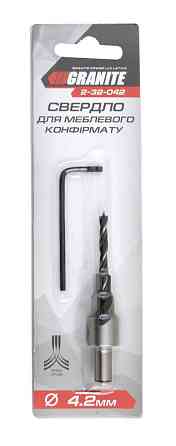 GRANITE Свердло для меблевого конфірмату GRANITE 4.2 мм 2-32-042 Коломия