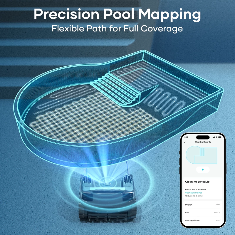 Робот пылесос для бассейна гусеничный. аккумуляторный AIPER Scuba X1 PRO MAX (дно. стены. ватерлиния. водная поверхность) до 300 м Киев - изображение 5