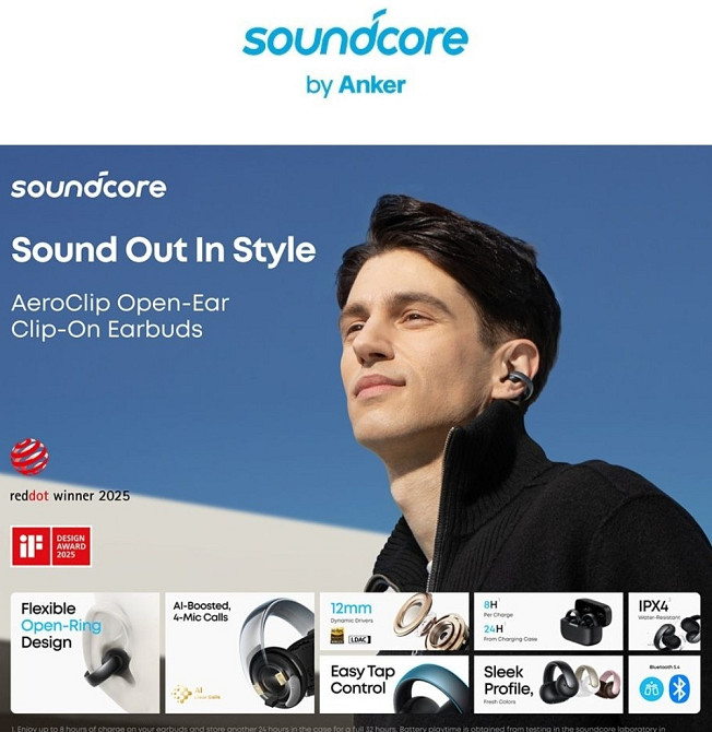 Anker soundcore AeroClip. Харьков - изображение 3