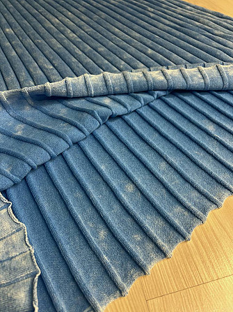 Сукня жіноча Fashion 3042 довга трапеція трикотажна в рубчик, блакитний, one size Одеса - фото 3