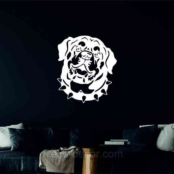 Декоративне настінне Панно  «Ротвейлер» , Декор на стіну 110*97 см, Білий Київ