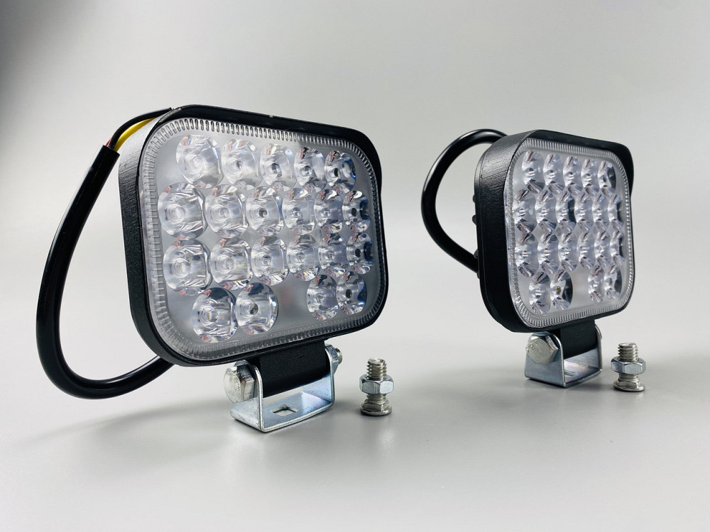 Фара LED прямокутна 48W ближний + дальній, фара 21 led діодів 6500K, додаткова фара авто Мукачево - фото 3