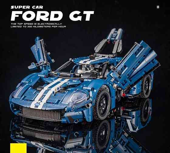 Конструктор машинка Technic Ford GT 2022, 1466 деталей маштаб 1:10  Форд  Синый Киев