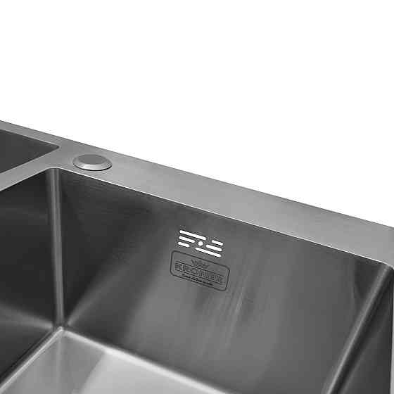 Кухонная мойка с нержавеющей стали Kroner KRP Gebürstet - 78х43ZHM на две чаши (3/1 мм) Киев