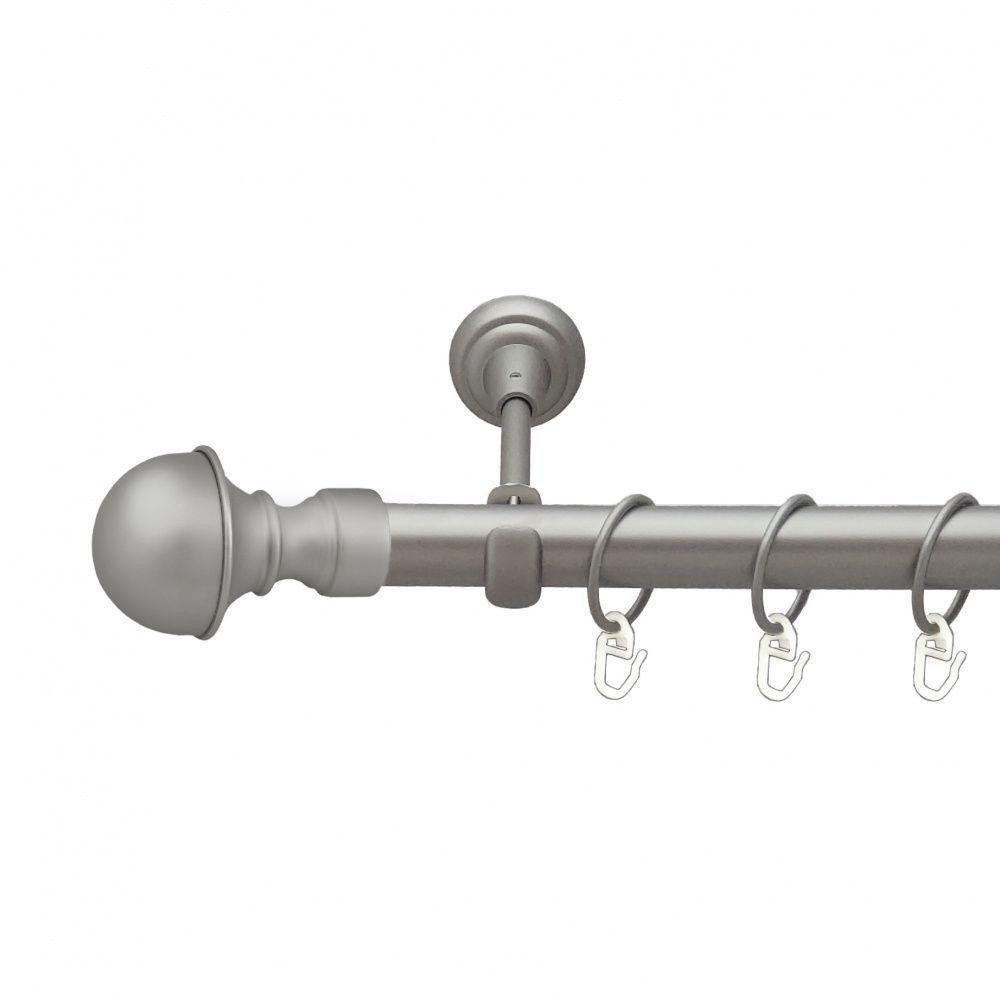 Карниз Orvit Бостон металевий однорядний ретро скручена труба кільце металеве Сатин 25 мм 160 см (00-00011379) Львів - фото 1