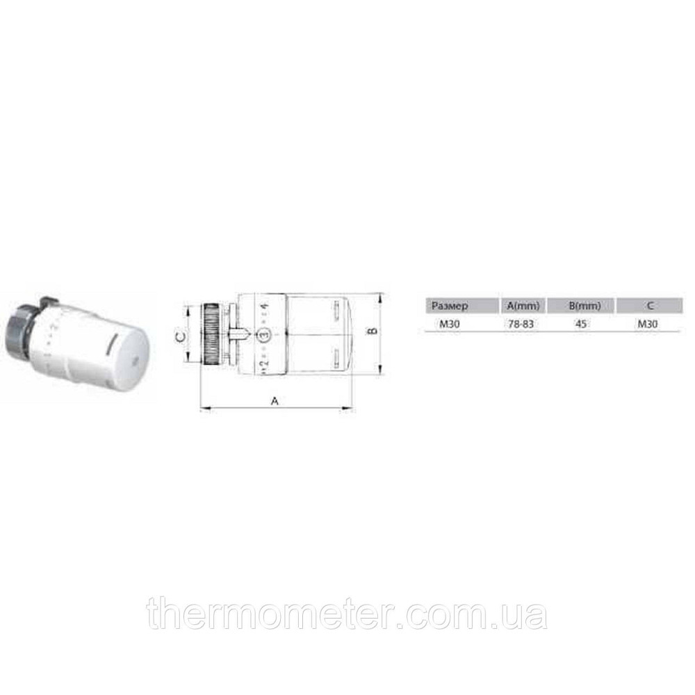 Термоголовка ARCO VA4 M30 880040 Киев - изображение 2