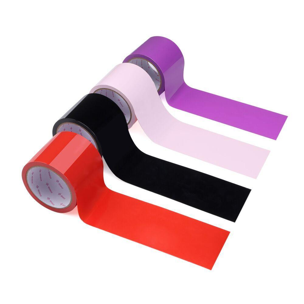 Скотч для бондажу LOCKINK SEVANDA Electrostatic Tape, фіолетова, 16 м Sex Aura Київ - фото 3