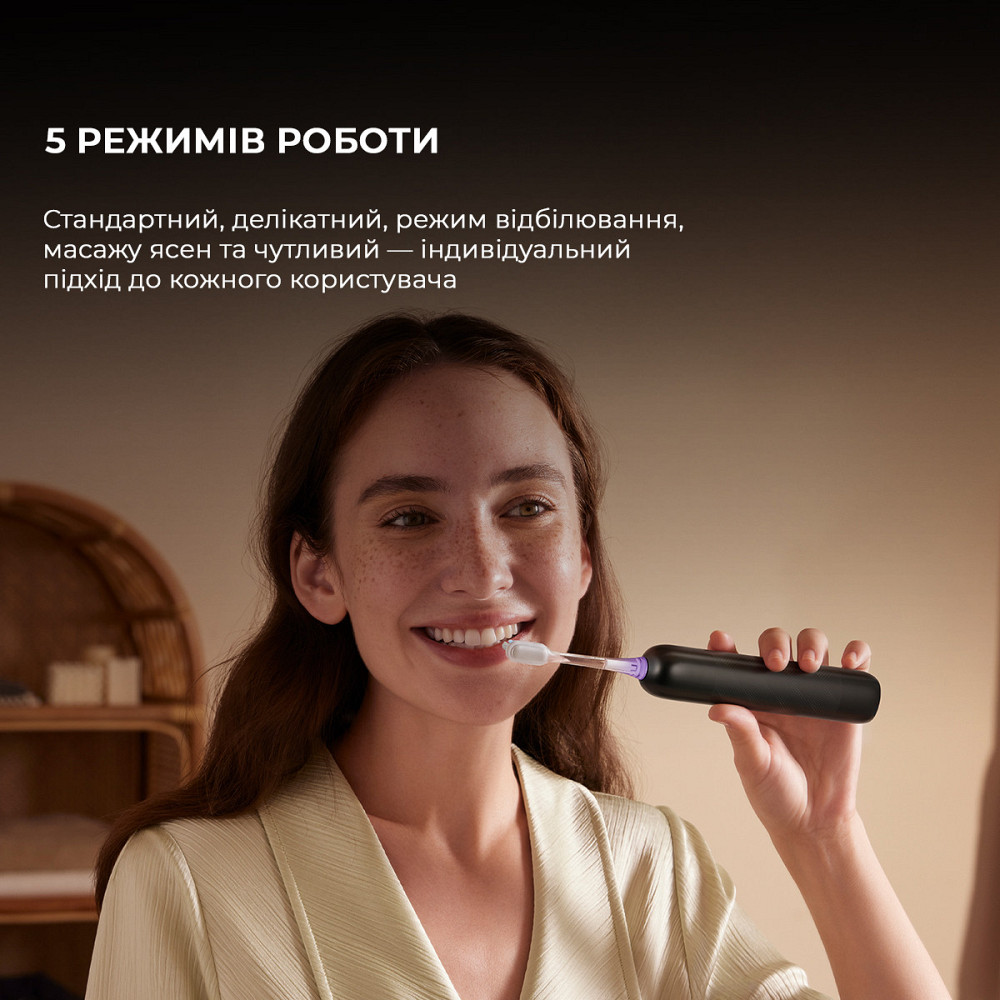 Зубна електрощітка Mova Fresh Pro Black (ATB15A-BK) ( Black ) Харьков - изображение 20