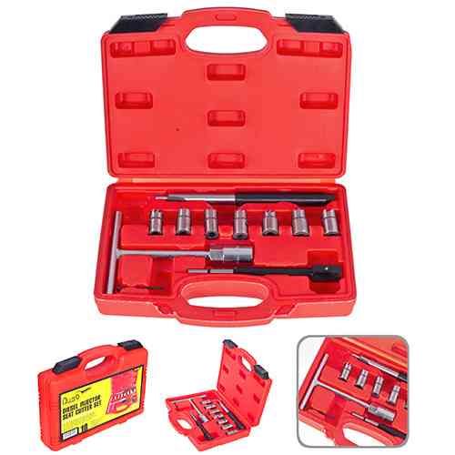 Комплект фрез для чищення седел форсунок, 10 предм(КФ-3015) Alloid Одесса