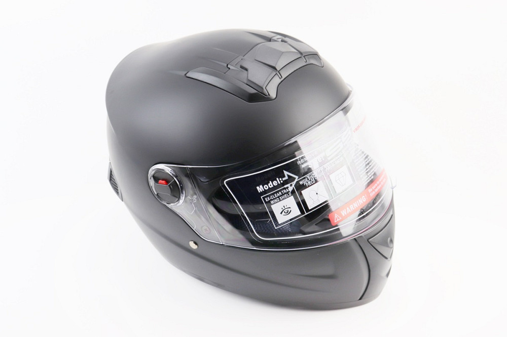 Шолом інтеграл, закритий+окуляри BLD-М61 М (57-58см), ЧОРНИЙ матовий Киев - изображение 1