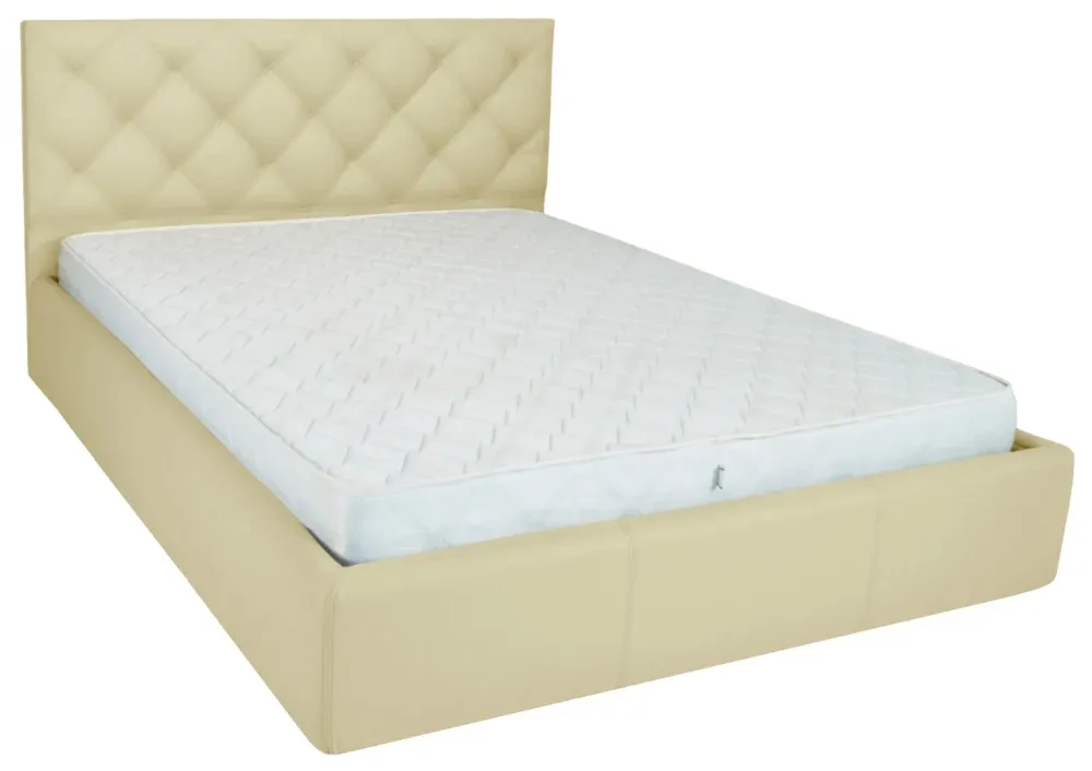 Кровать Двуспальная Bristol Comfort 160 х 190 см Fly 2207 A1 С подъемным механизмом и нишей для белья Бежевый Киев - изображение 1