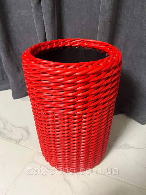 Коричневая  ротанговая корзина плетеная Киев - изображение 6