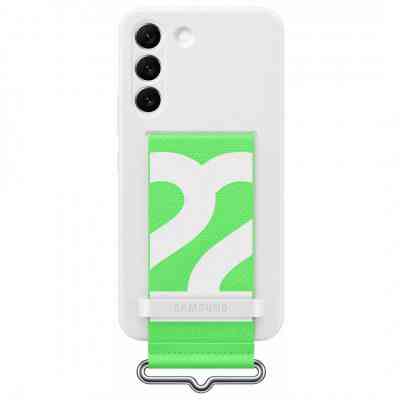 Чехол для мобильного телефона Samsung Silicone with Strap Cover Galaxy S22 White (EF-GS901TWEGRU) Винница