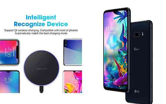 Беспроводное зарядное устройство Copper до 30W для Infinix Note 30 Pro, USB-C, LED Киев