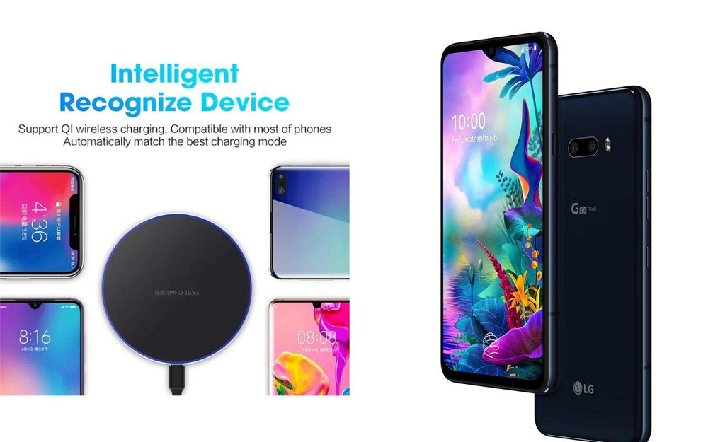 Бездротовий зарядний пристрій Copper до 30W для Infinix Note 30 Pro, USB-C, LED Київ - фото 4